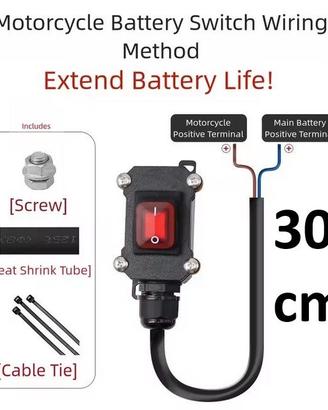 Interruttore impermeabile Alimentazione Moto