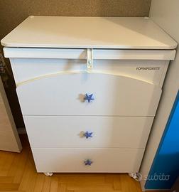 Fasciatoio  bagnetto e cassettiera Foppapedretti