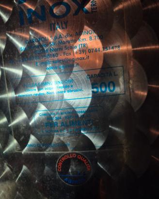 contenitori in acciaio inox per vi o o olio varie 