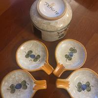 Set 5 pz  ceramica Deruta