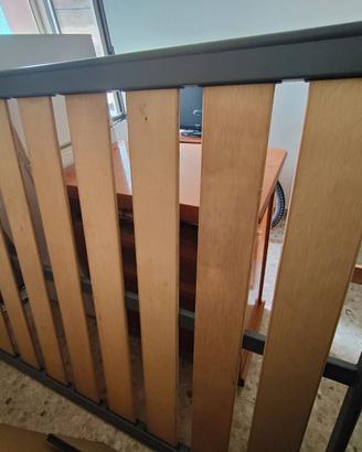 Rete letto matrimoniale doghe in legno