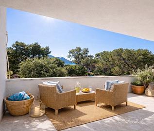 Villetta a schiera con vista mare a Solanas