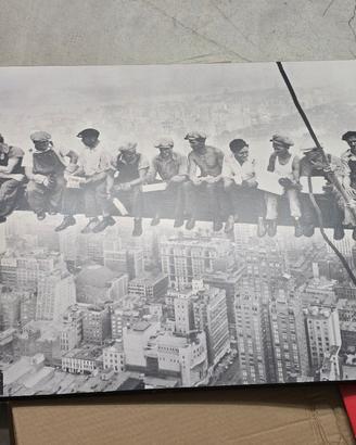 Quadro vintage New York “Operai sul grattacielo"