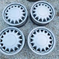 5 cerchi in lega+borchiette saab 900 cabriolet