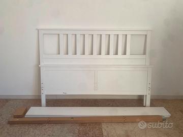 struttura letto Ikea Hemnes legno bianco