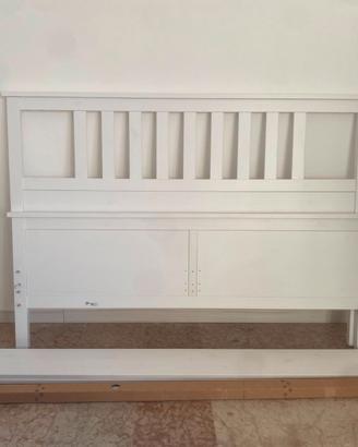 struttura letto Ikea Hemnes legno bianco