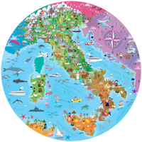 Puzzle tondo Italia 210 pezzi