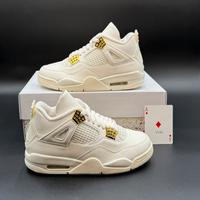 Air Jordan 4 Metallic Gold | J4 Bianche e oro 36.5
