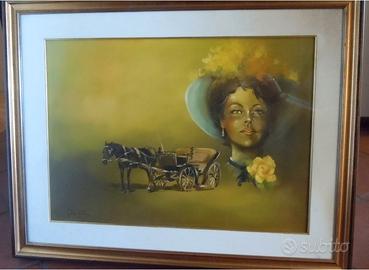 GUSTAVO CASTELLI LIMENA  QUADRO DIPINTO CM 72X92