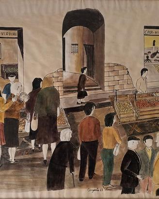 Tempera su cartoncino di Carmelo Argante