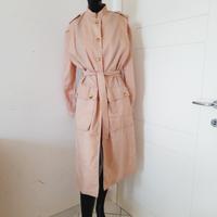 Trench beige con cintura, leggero, 2 tasche, tg.M 