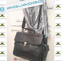 PIQUADRO CARTELLA MODUS IN PELLE NERA OPACA