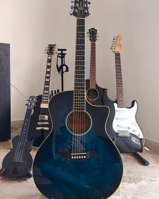 Chitarra elettroacustica CRAFTER +Setup+Regali