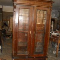 ARMADIO CREDENZA VETRINA CON 4 RIPIANI