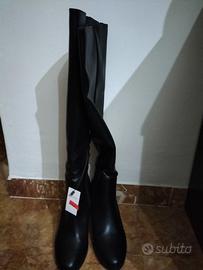 Stivale alto Conbipel donna Nuovi n 40 neri pelle 