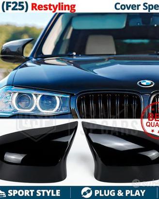 CALOTTE SPECCHIETTI Bmw X3 F25 14-17 Nero Lucido