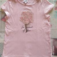 T-Shirt bambina 5-6 anni - Colore rosa