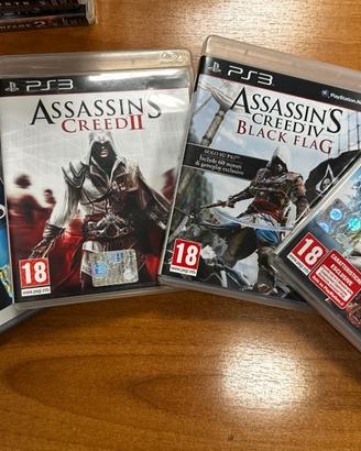 4 videogiochi Assassin's Creed PS3 black flag