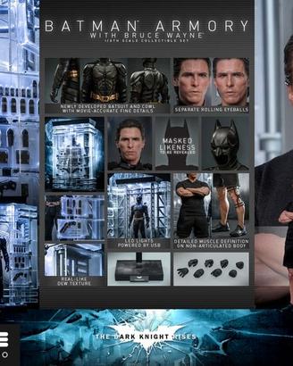Hot Toys Batman Armory The Dark Knight Rises Nuova