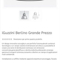 Lampadario Berlino IGuzzini ULTIMI PEZZI