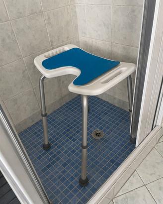Sgabello Doccia Luckfaith: U-Seat, 158kg, Blu