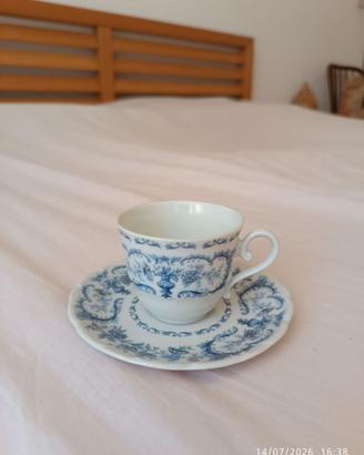 Servizio Caffè Vintage 6 Tazzine e 10 Piattini