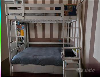 letto STORA più materasso 