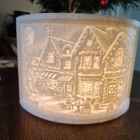 Quadretto villaggio di Natale.