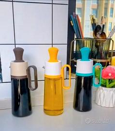 bottiglia per olio con pennello 3 in 1