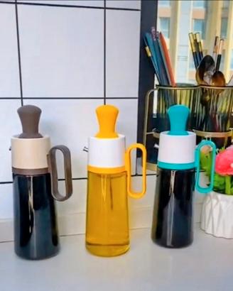 bottiglia per olio con pennello 3 in 1