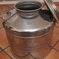 Fusto olio acciaio inox 30 litri