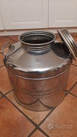 Fusto olio acciaio inox 30 litri