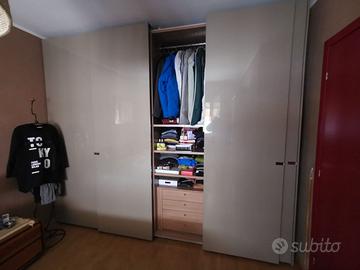 Armadio Doimo 4 ante scorrevoli laccato lucido