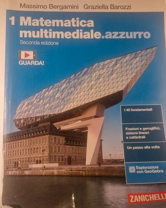 libro scolastico matematica multimediale azzurro