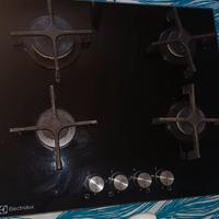 Piano cottura a gas Electolux + cappa in vetro