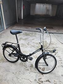 Bici pieghevole nera
