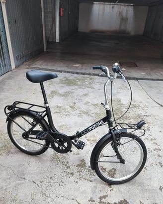 Bici pieghevole nera