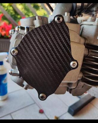 Carter distribuzione pit bike Yx in fibra carbonio