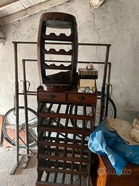 Mobile portabottiglie + cantinetta vini