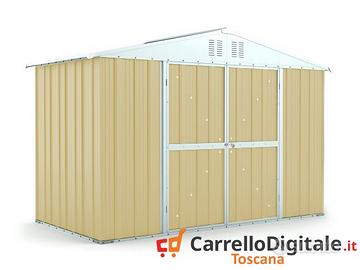 Box giardino lamiera zincata 327x155 beige