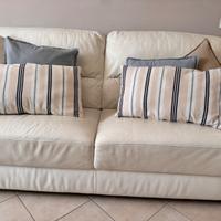 Divano in pelle bianco poltronesofa’