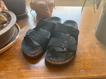 Sandali stile Birkenstock vera pelle mai usate