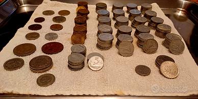 Vecchie lire e vecchie monete europee