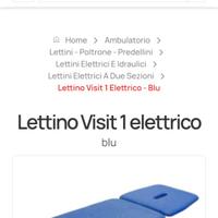 Lettino per fisioterapista/massaggi