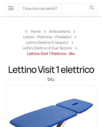 Lettino per fisioterapista/massaggi