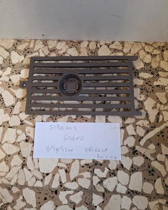 griglia fuoco stufa Sideros