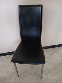 6 sedie soggiorno pelle