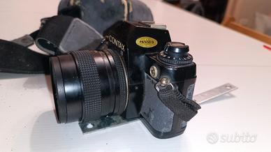 obiettivo 50mm f1.4 manuale x contax analogica 