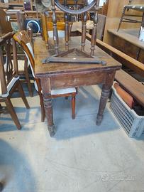 tavolo a portafoglio noce