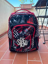 Zaino trolley Carrera scuola con rotelle